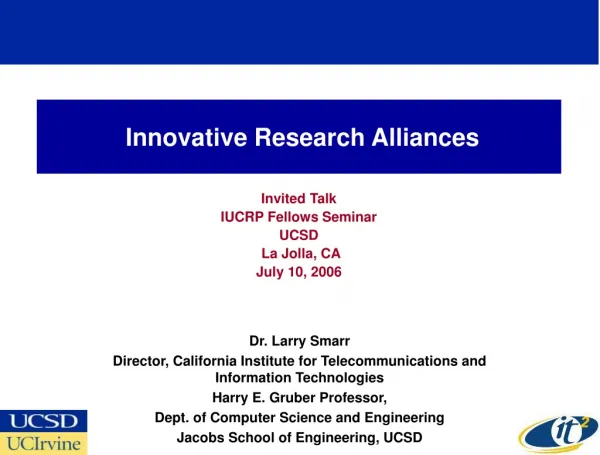 Innovative Research Alliances