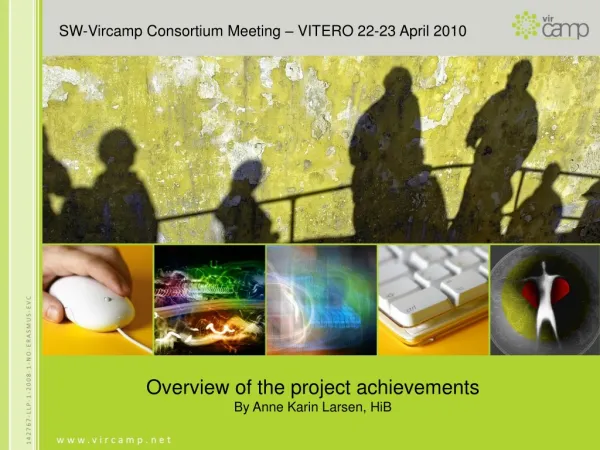SW-Vircamp Consortium Meeting – VITERO 22-23 April 2010