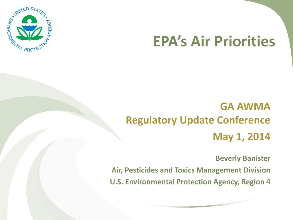 epa s air priorities