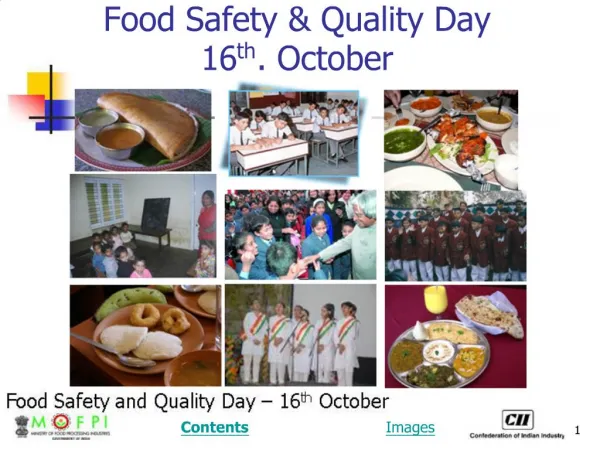 Food Safety Quality Day 16th. October