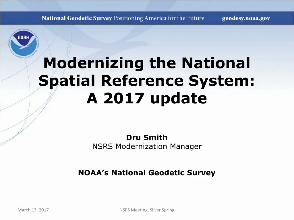 modernizing the national spatial reference system