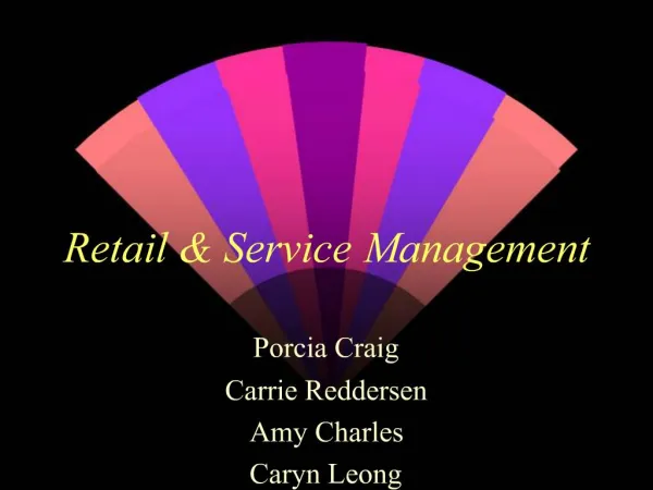 Retail Service Management