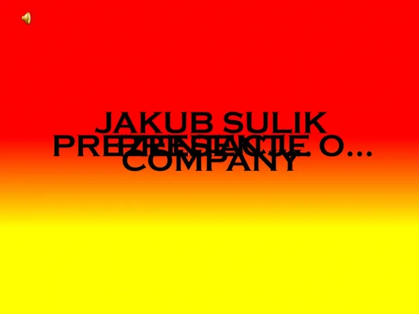 JAKUB SULIK COMPANY