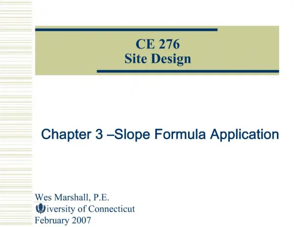 CE 276 Site Design