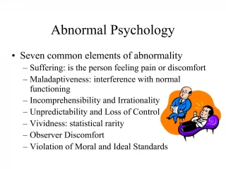Abnormal Psychology - slide 1