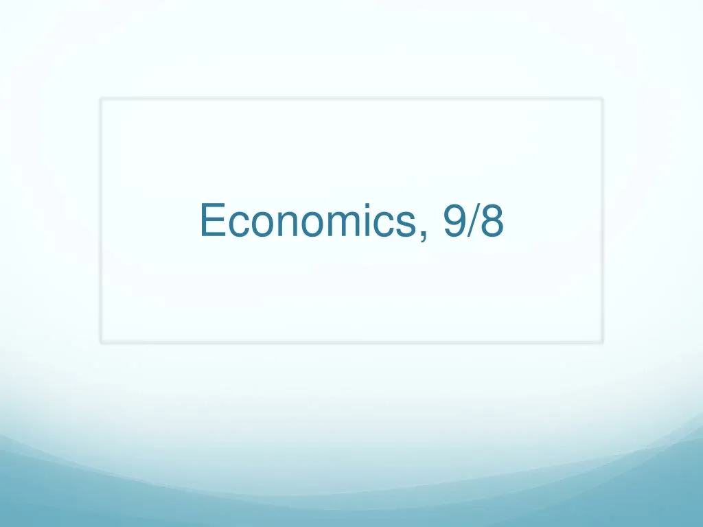 economics 9 8