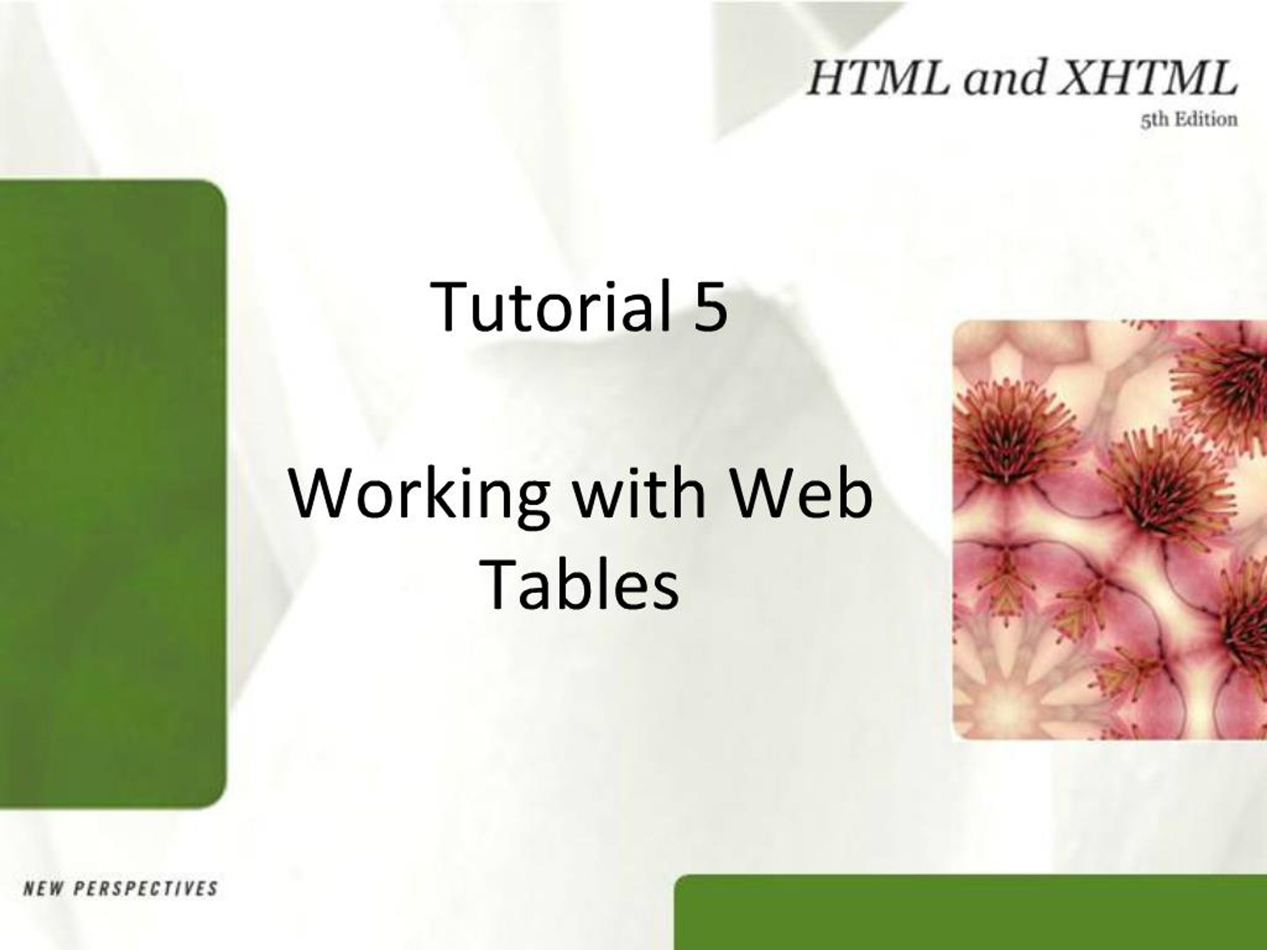PPT - Tutorial 5 Working with Web Tables PowerPoint Presentation, free ...