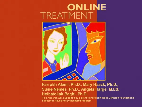 Farrokh Alemi, Ph.D., Mary Haack, Ph.D., Susie Nemes, Ph.D., Angela Harge, M.Ed., Heibatollah Baghi, Ph.D. This resear