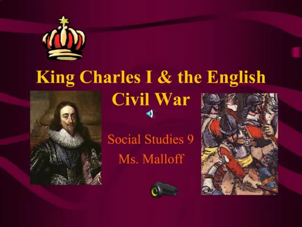 King Charles I the English Civil War