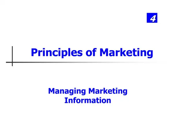 Principles of Marketing