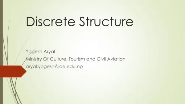 Discrete Structure