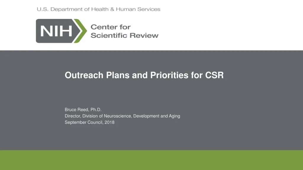outreach plans and priorities for csr