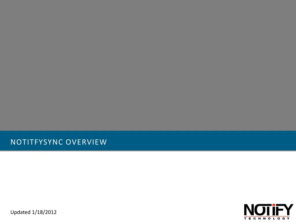 notitfysync overview