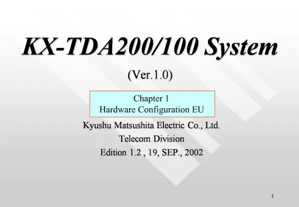 KX-TDA200