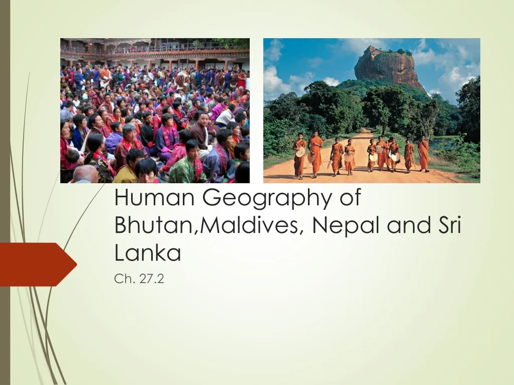 human geography of bhutan maldives nepal and sri lanka