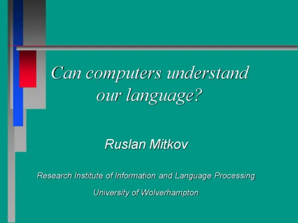 Can computers understand our language