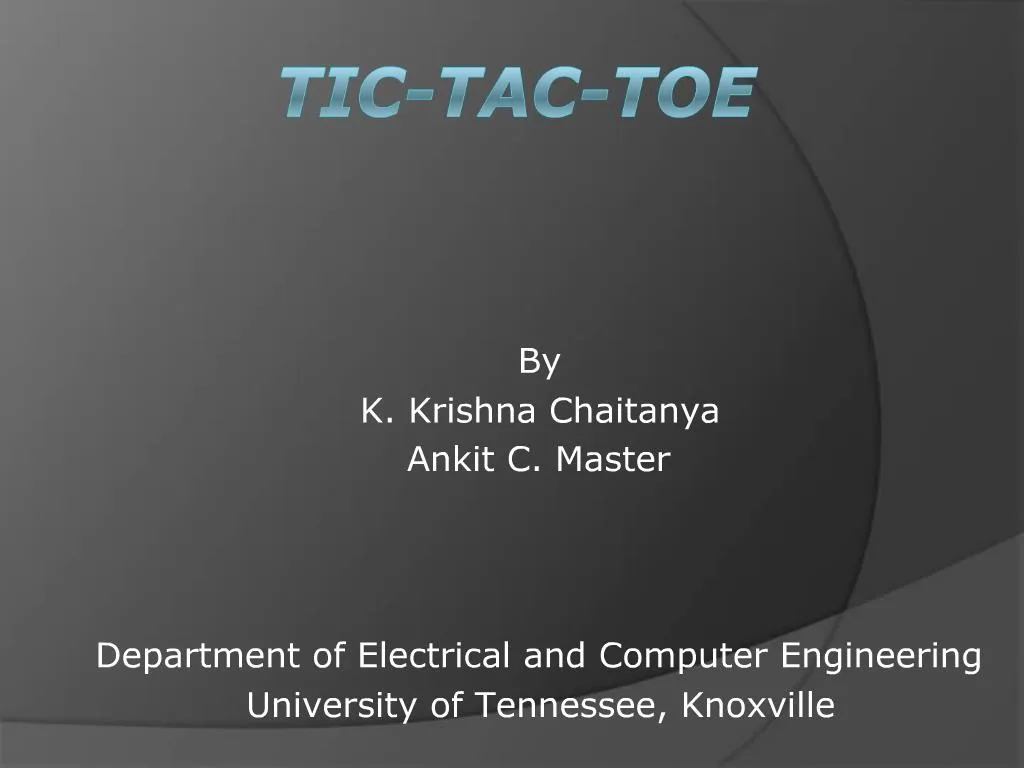 Tic Tac Toe PowerPoint Presentation and Google Slides