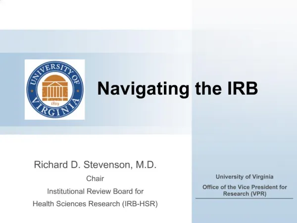 Navigating the IRB