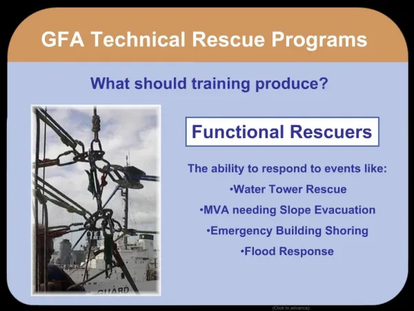 GFA Technical Rescue Programs