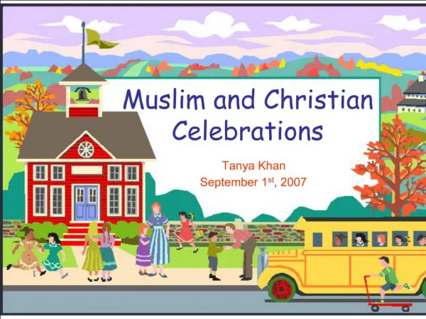 Muslim and Christian Celebrations