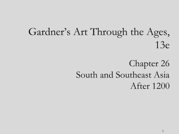 Gardner s Art Through the Ages, 13e