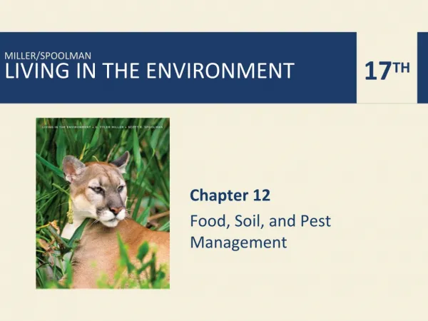 Chapter 12 Food, Soil, and Pest Management