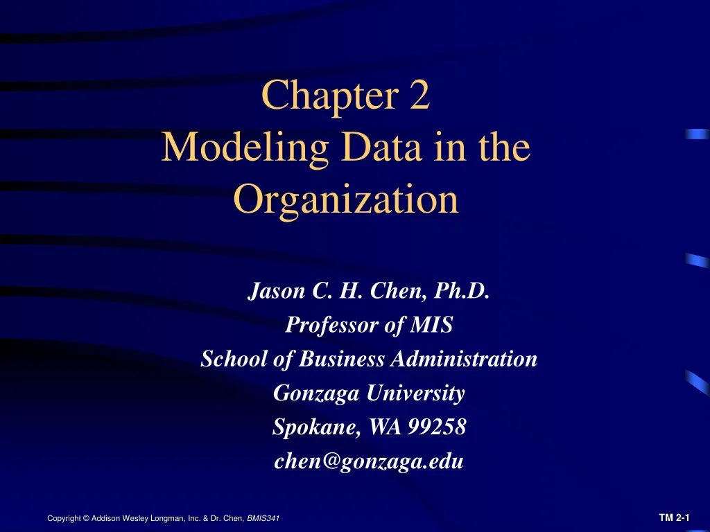 chapter 2 modeling data in the organization