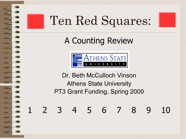 Ten Red Squares: