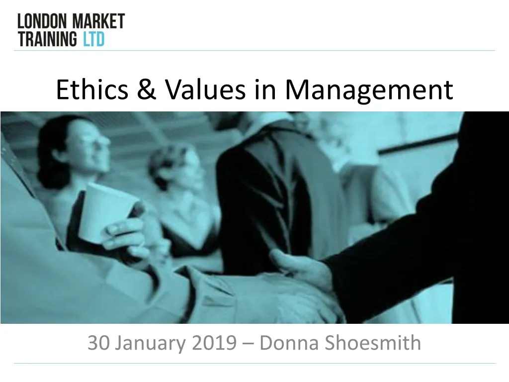 ethics values in management