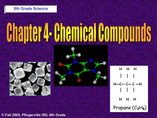 Chapter 4- Chemical Compounds