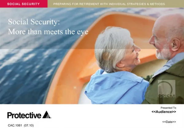 Social Security: More than meets the eye