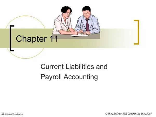 Current Liabilities and Payroll Accounting