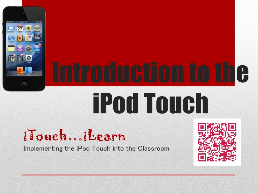 introduction to the ipod touch