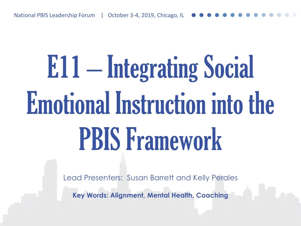 e11 integrating social emotional instruction into