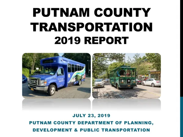 Putnam County Transportation 2019 Report