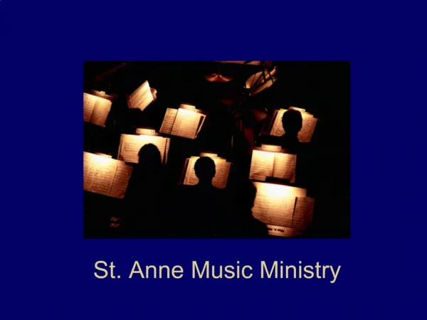 St. Anne Music Ministry