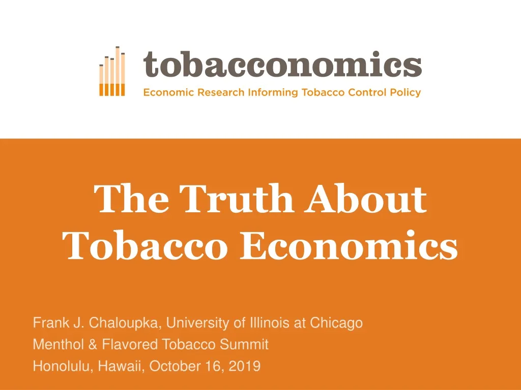 the truth about tobacco economics
