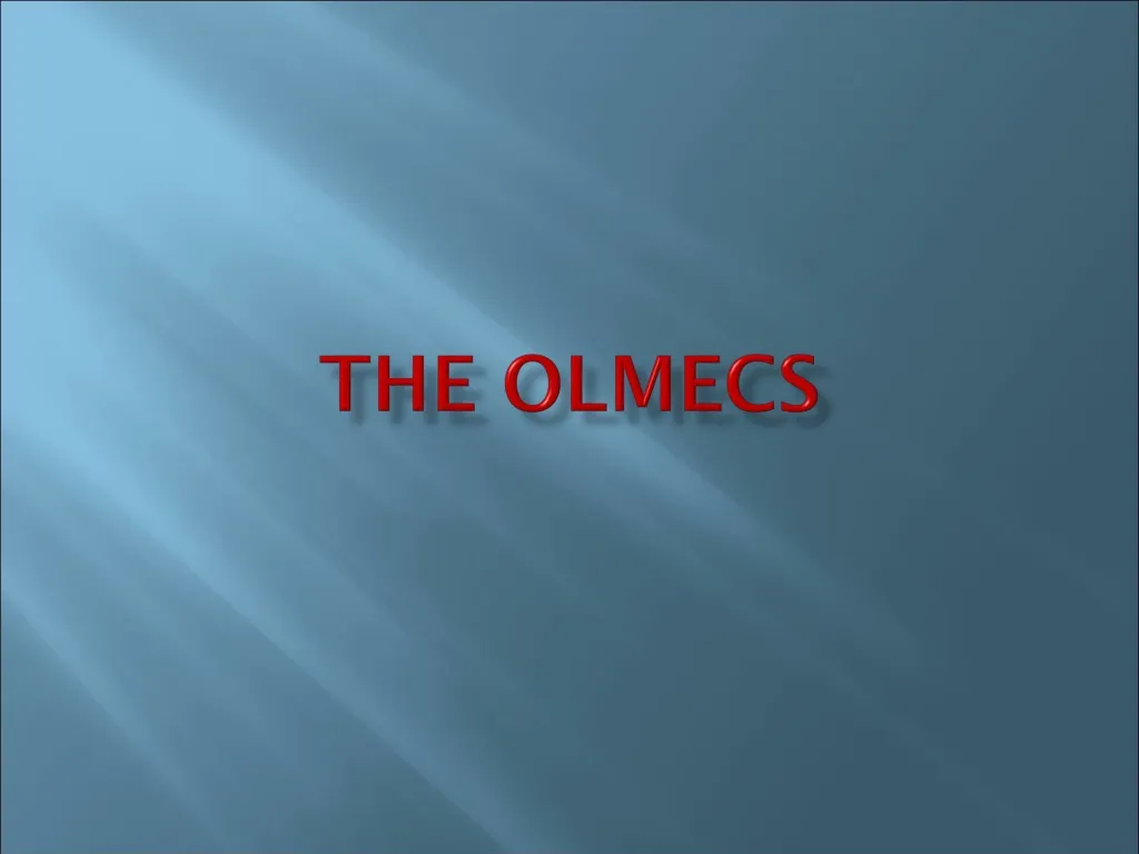 the olmecs