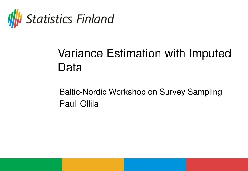variance estimation with imputed data