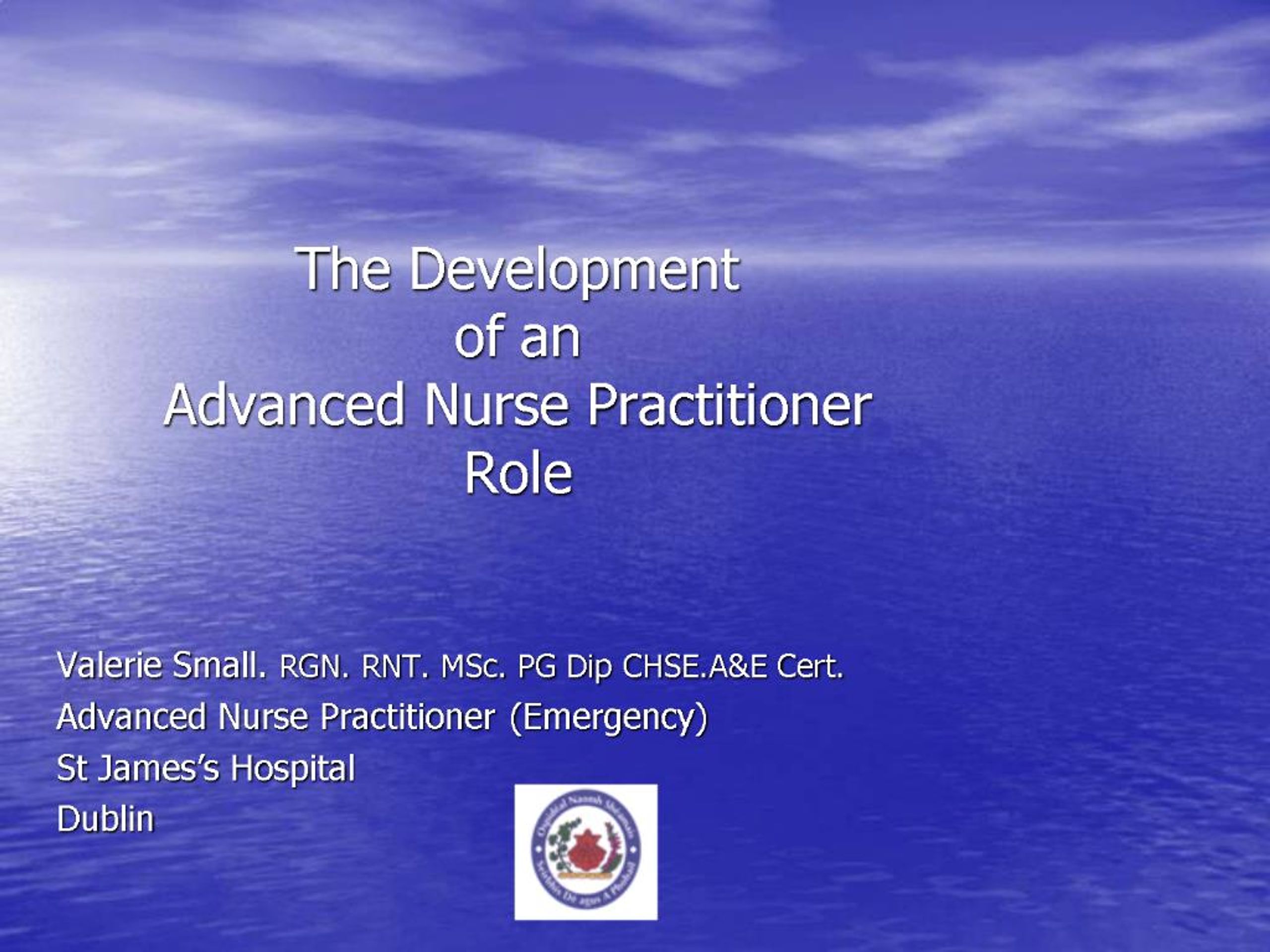 PPT - The Development of an Advanced Nurse Practitioner Role PowerPoint ...