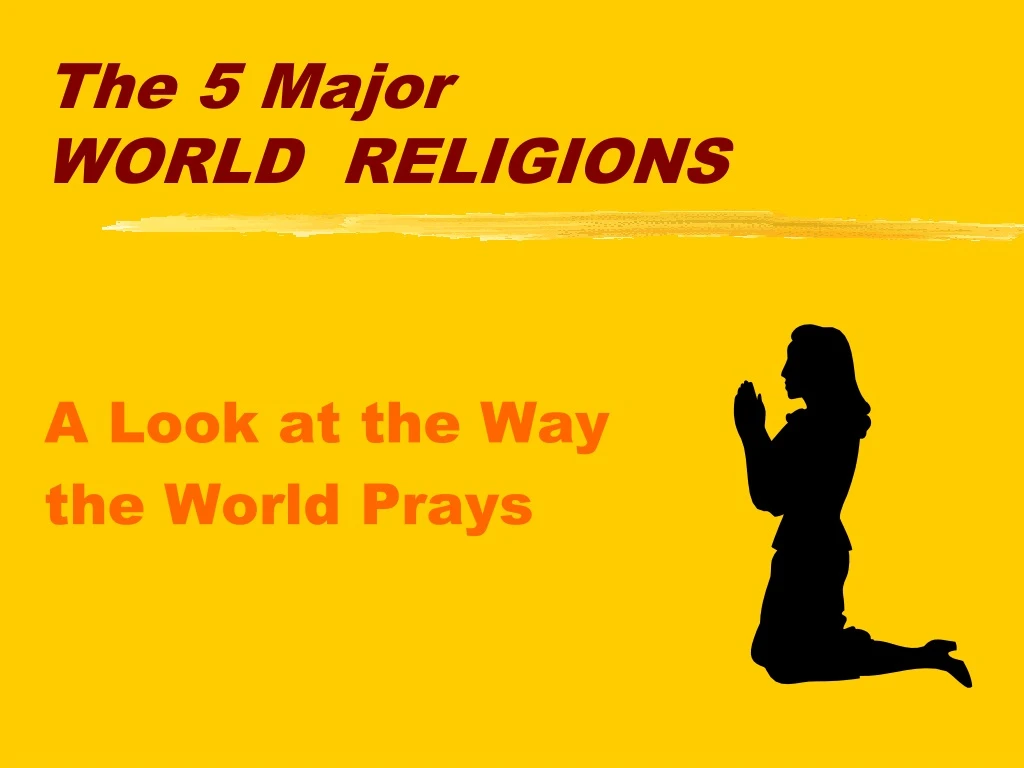 the 5 major world religions