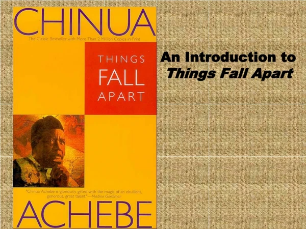 An Introduction to Things Fall Apart