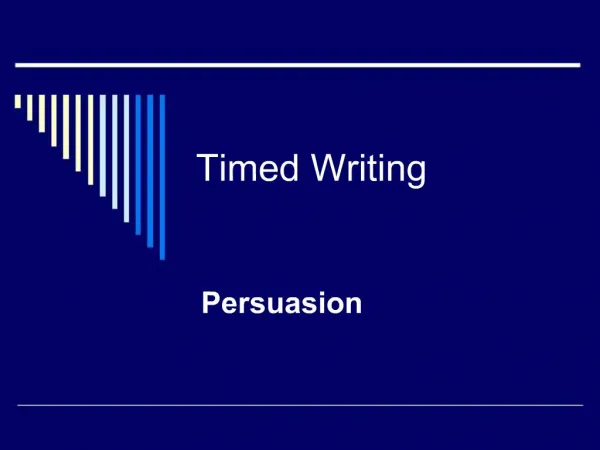 Timed Writing