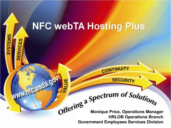 NFC webTA Hosting Plus