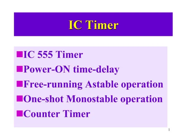 IC Timer