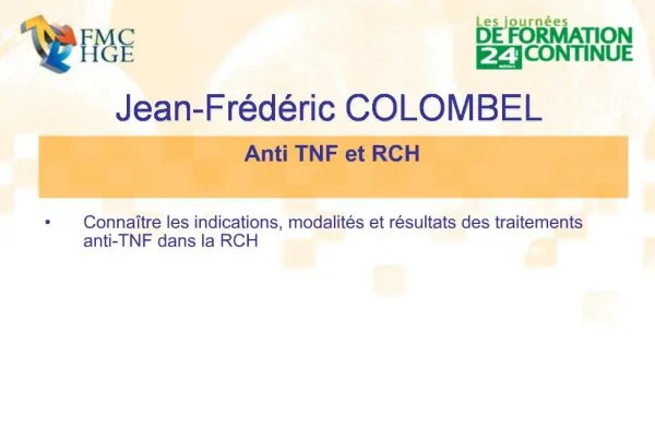 Jean-Fr d ric COLOMBEL