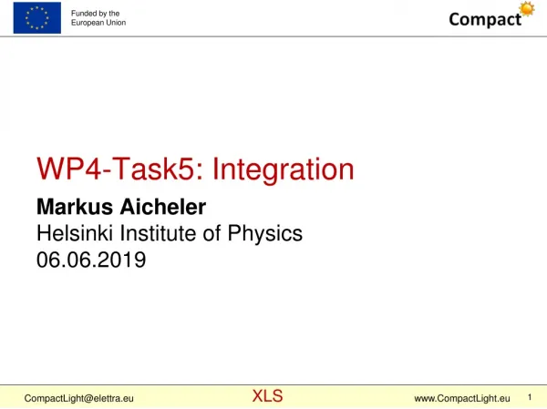 WP4-Task5: Integration