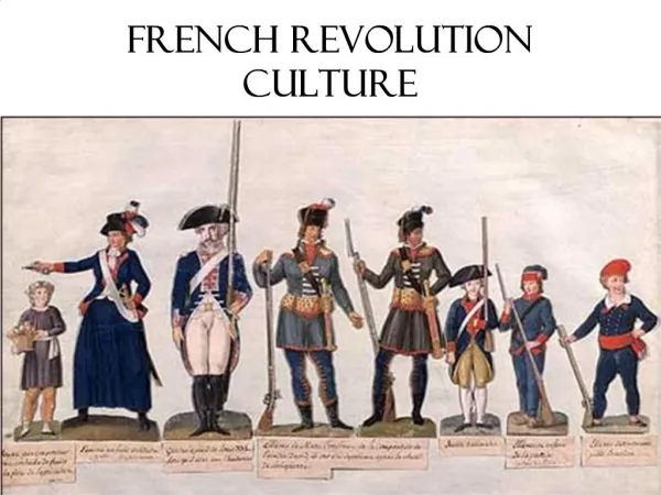 French Revolution Culture