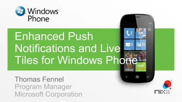 Enhanced Push Notifications and Live Tiles for Windows Phone