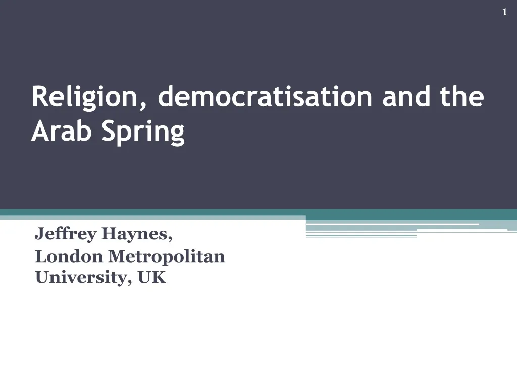 religion democratisation and the arab spring